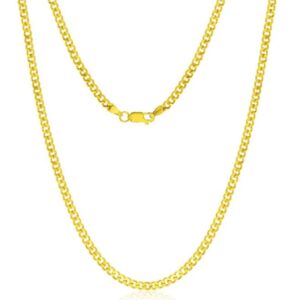 14KY GOLD-FILLED WATER RESISTANT CUBAN CHAIN 20"