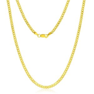 14KY GOLD-FILLED WATER RESISTANT CUBAN CHAIN 22"