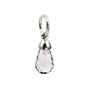 STERLING SILVER VARIOUS SYNTHETIC BRIOLETTE BIRTHSTONE CHARMS
