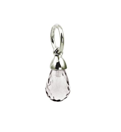 STERLING SILVER VARIOUS SYNTHETIC BRIOLETTE BIRTHSTONE CHARMS