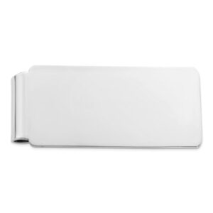 Stainless Steel Rhodium Plated High Polish Money Clip