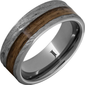 JEWELRY INNOVATIONS TUNGSTEN 8MM BOURBON BARK SZ 12, 11.5,10