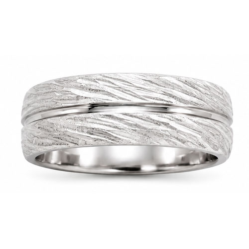 JEWELRY INNOVATIONS GENTS 8MM SERINIUM DBL DOME BARK2 BAND