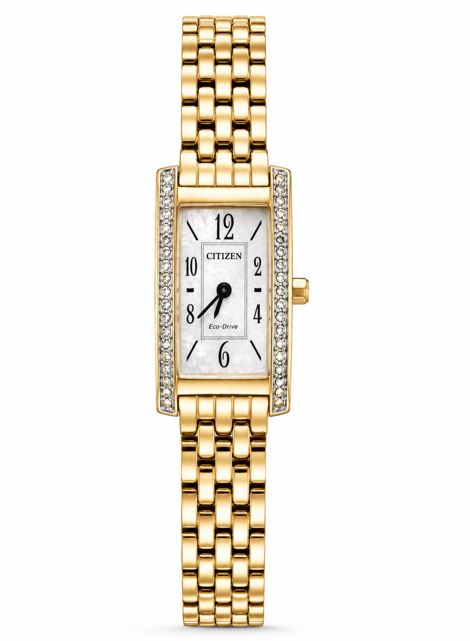 CITIZEN LADIES GOLD-TONE WR30 ECO-DRIVE WATCH