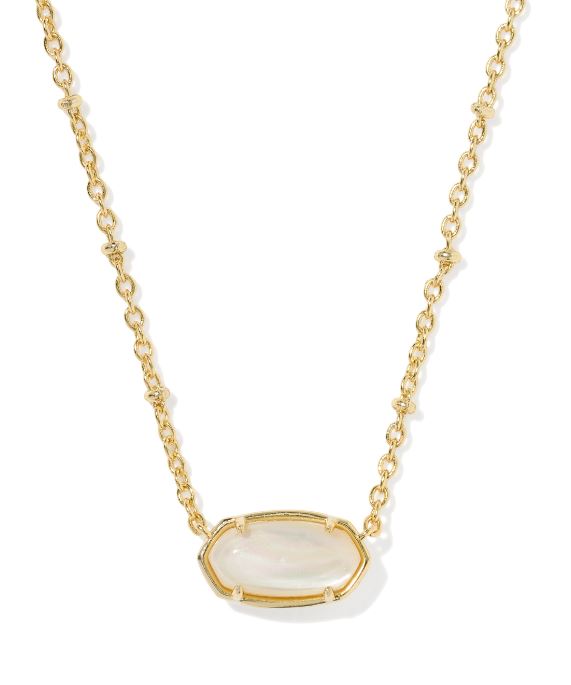 KENDRA SCOTT GOLD-TONE ELAINA MOP NECKLACE