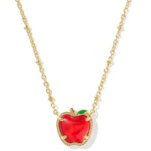 KENDRA SCOTT APPLE RED ILLUSION NECKLACE