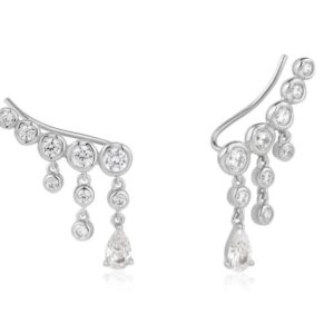 ANIA HAIE SS CZ CASCADE EAR CLIMBER EARRINGS