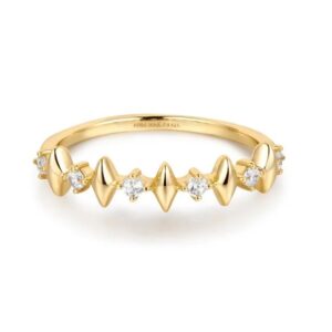 ANIA HAIE GOLD-TONE CZ MUTLI SPARKLE RING