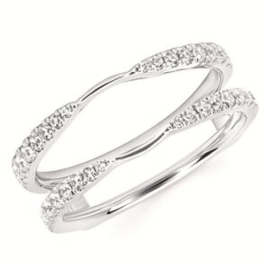 14K W .38 CTTW DIAMOND RING ENHANCER WRAP