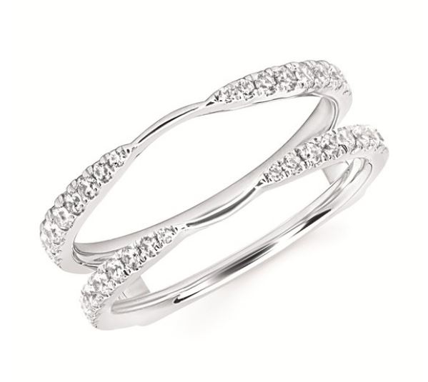 14K W .38 CTTW DIAMOND RING ENHANCER WRAP