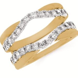 14K Y .42 CTTW DIAMOND RING ENHANCER WRAP