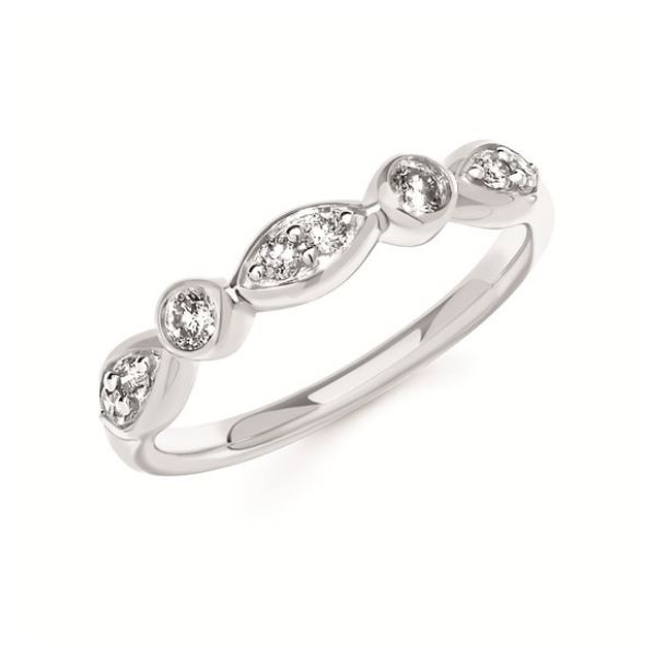STERLING SILVER .25 CTTW DIAMOND RING