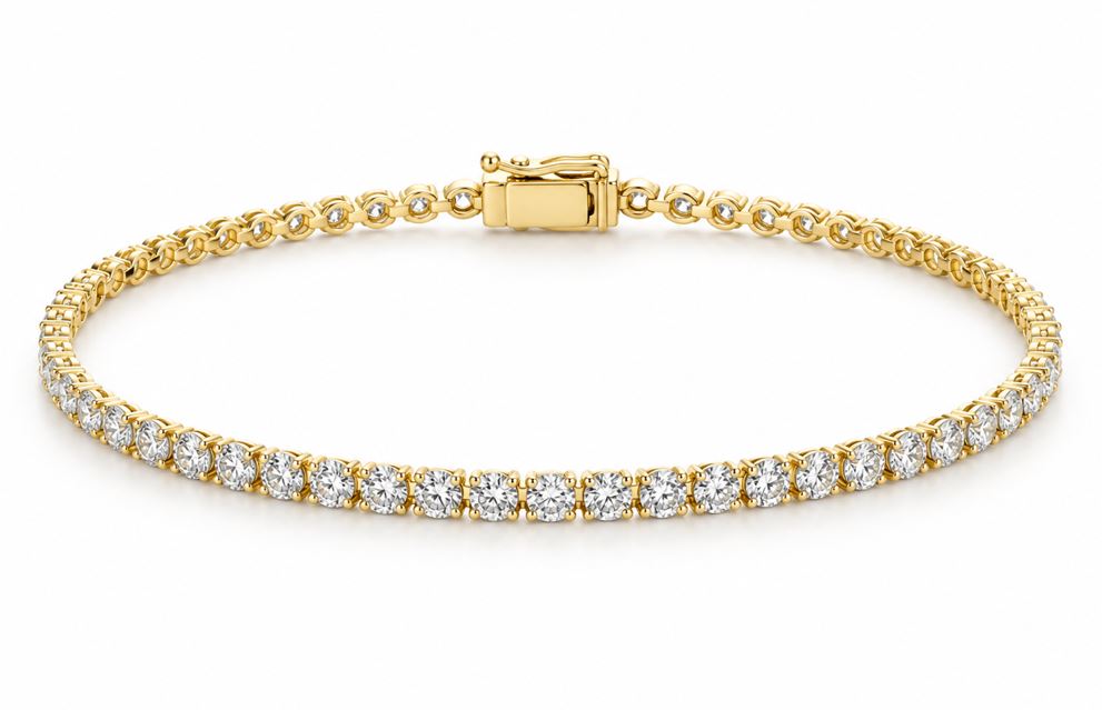 14KY 2.62CTTW DIAMOND TENNIS BRACELET