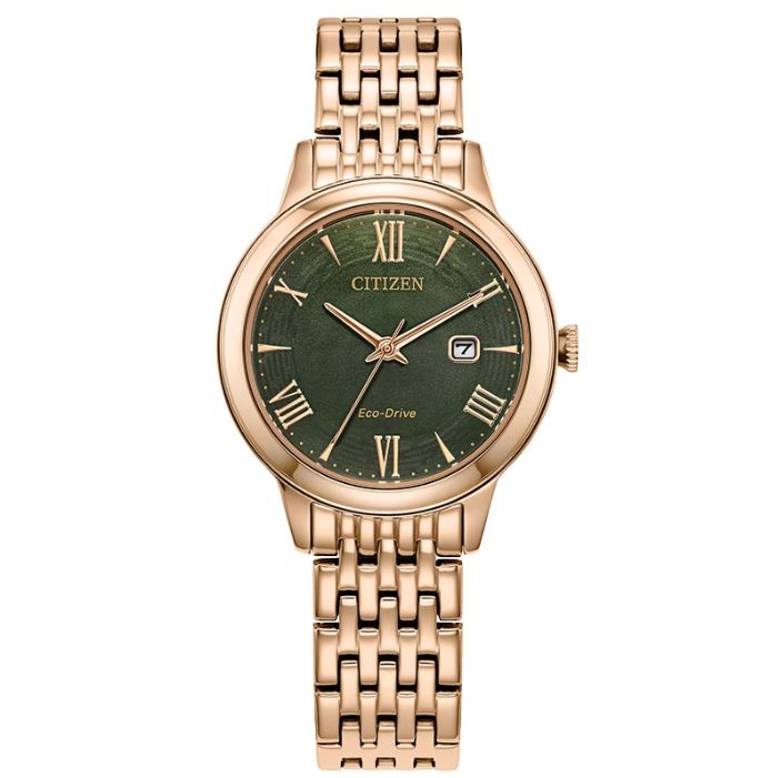 CITIZEN GREEN ECO WR100 ROSE-TONE WATCH