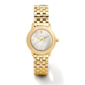 KENDRA SCOTT ALEX 28MM GOLD-TONE MOP WATCH