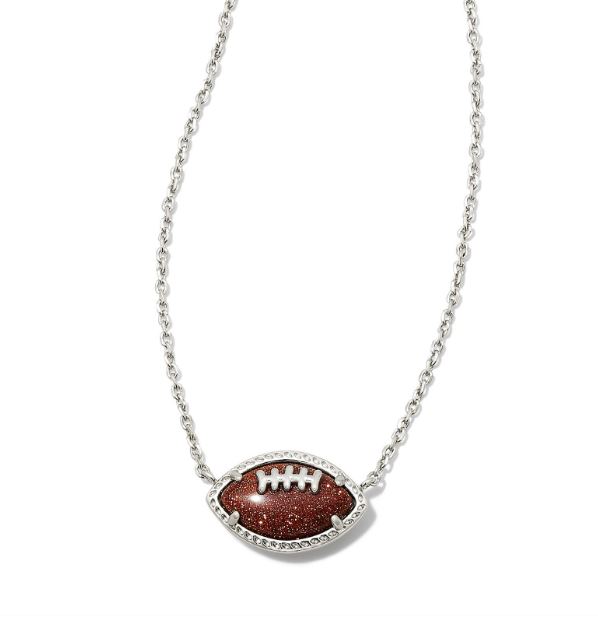 KENDRA SCOTT GOLDSTONE FOOTBALL NECKLACE