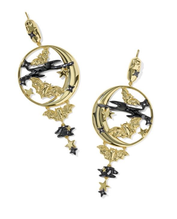 KENDRA SCOTT SPOOKY NIGHT STATEMENT EARRINGS