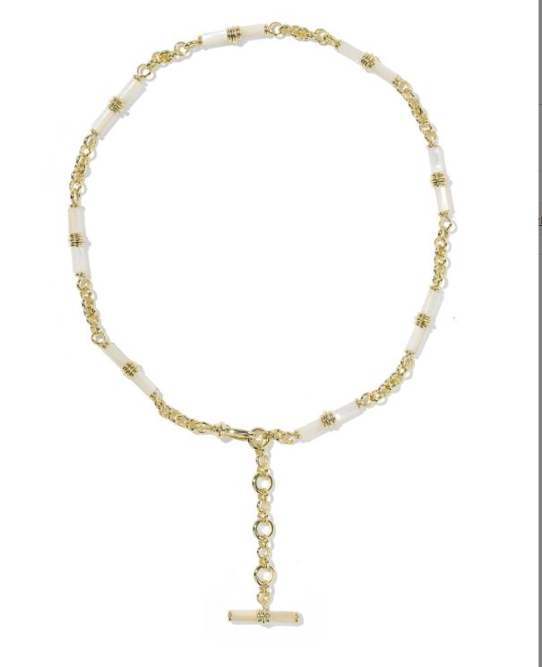 KENDRA SCOTT BREE IVORY MOP BEADED NECKLACE