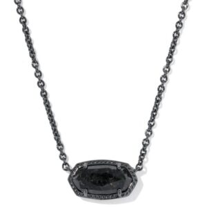 KENDRA SCOTT ELISA BOO BLACK GRANITE NECKLACE