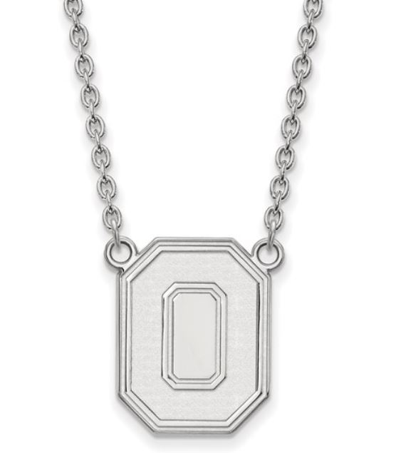 SS OSU LOGO STATIONARY NECKLACE