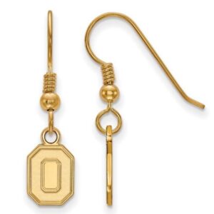 SS GOLD-TONE OSU LOGO DANGLE EARRINGS