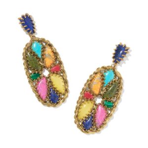 KENDRA SCOTT DOLLY PARTON PATCHWORK EARRINGS