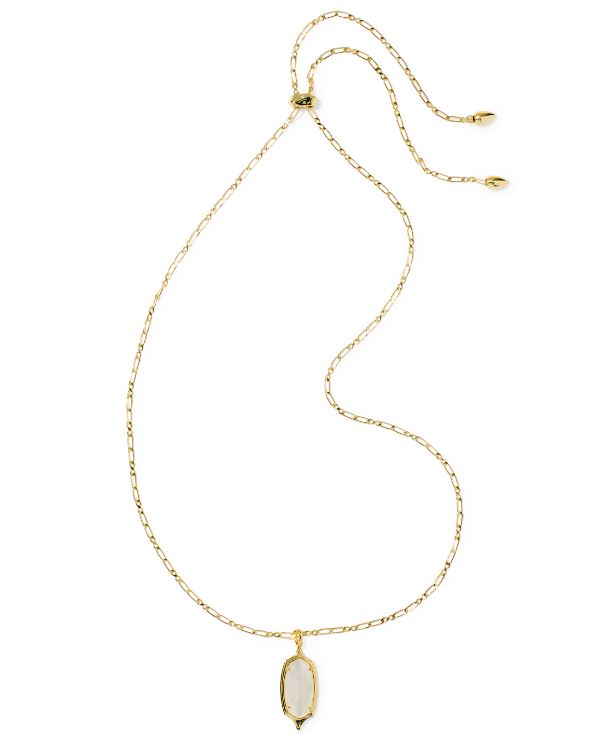 KENDRA SCOTT DANI GOLD-TONE IVORY MOP NECKLACE