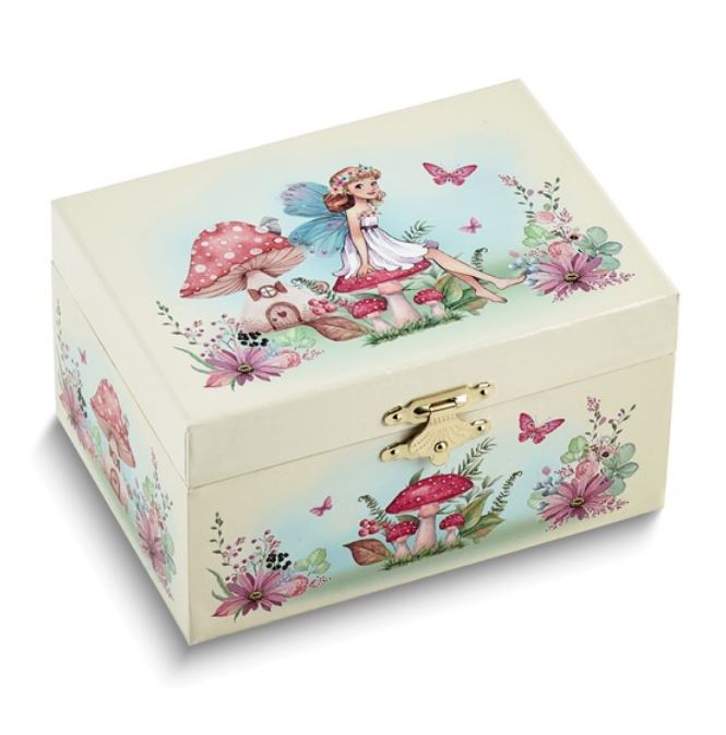 CHILDREN'S FAIRY MUSHROOM MUSICAL JEWELRY BOX